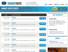 Tablet Screenshot of centercincinnati.com